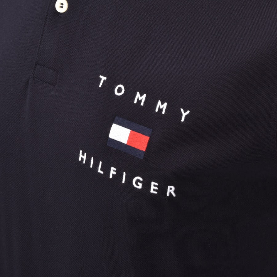 Alternative Image for ProductTommy Hilfiger Flag Polo T Shirt Navy3